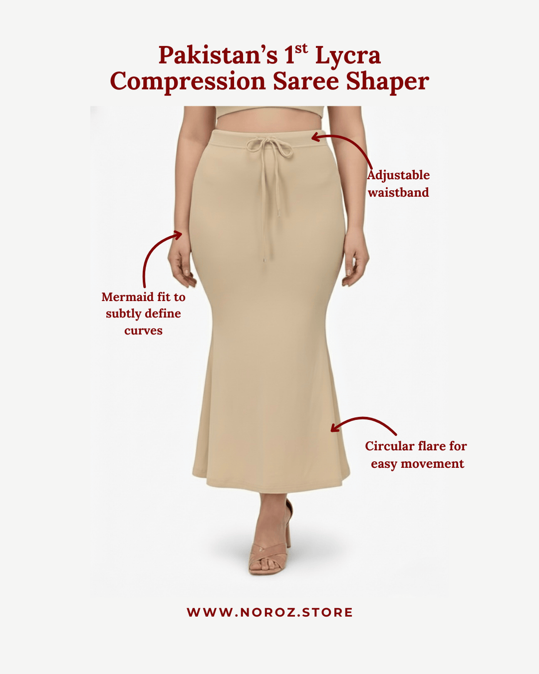 Lycra Compression Saree Shaper