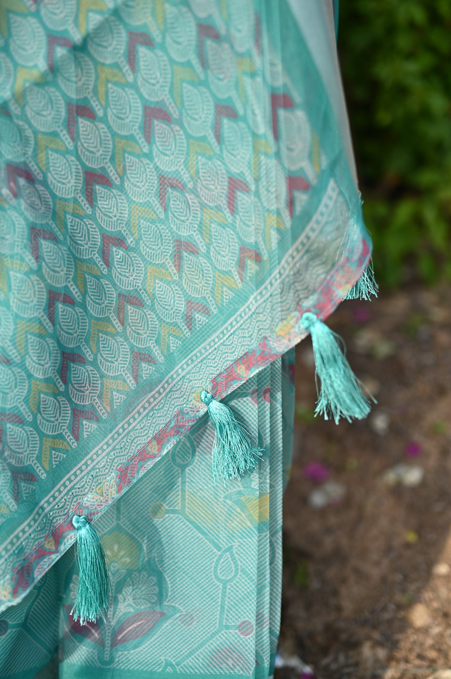 Printed Organza - Sea Stitched Set