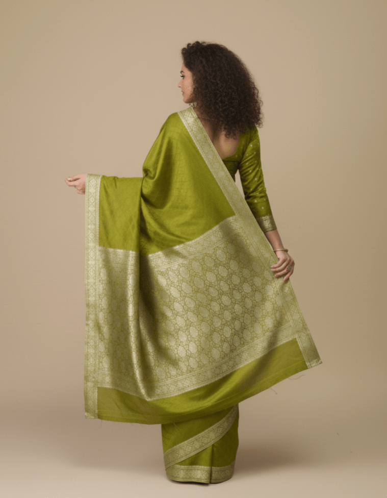 Maharani Self Embossed - Moss