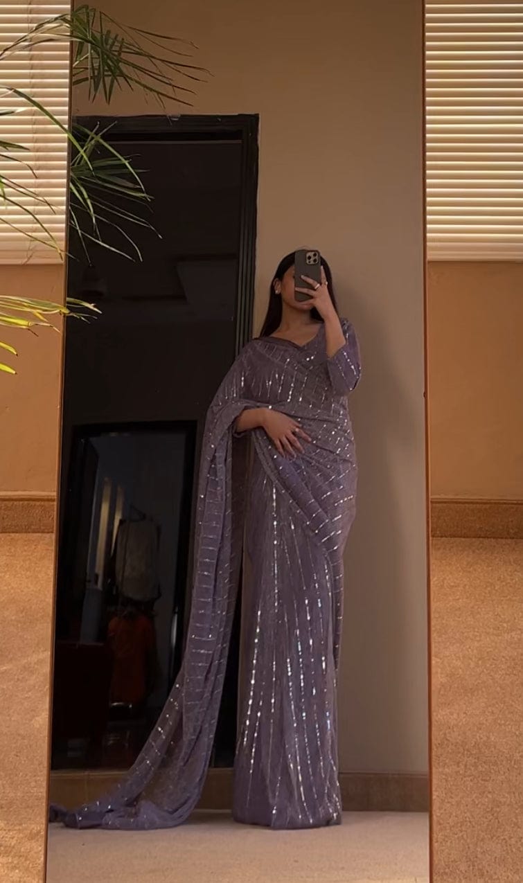 Violet - No minute Saree