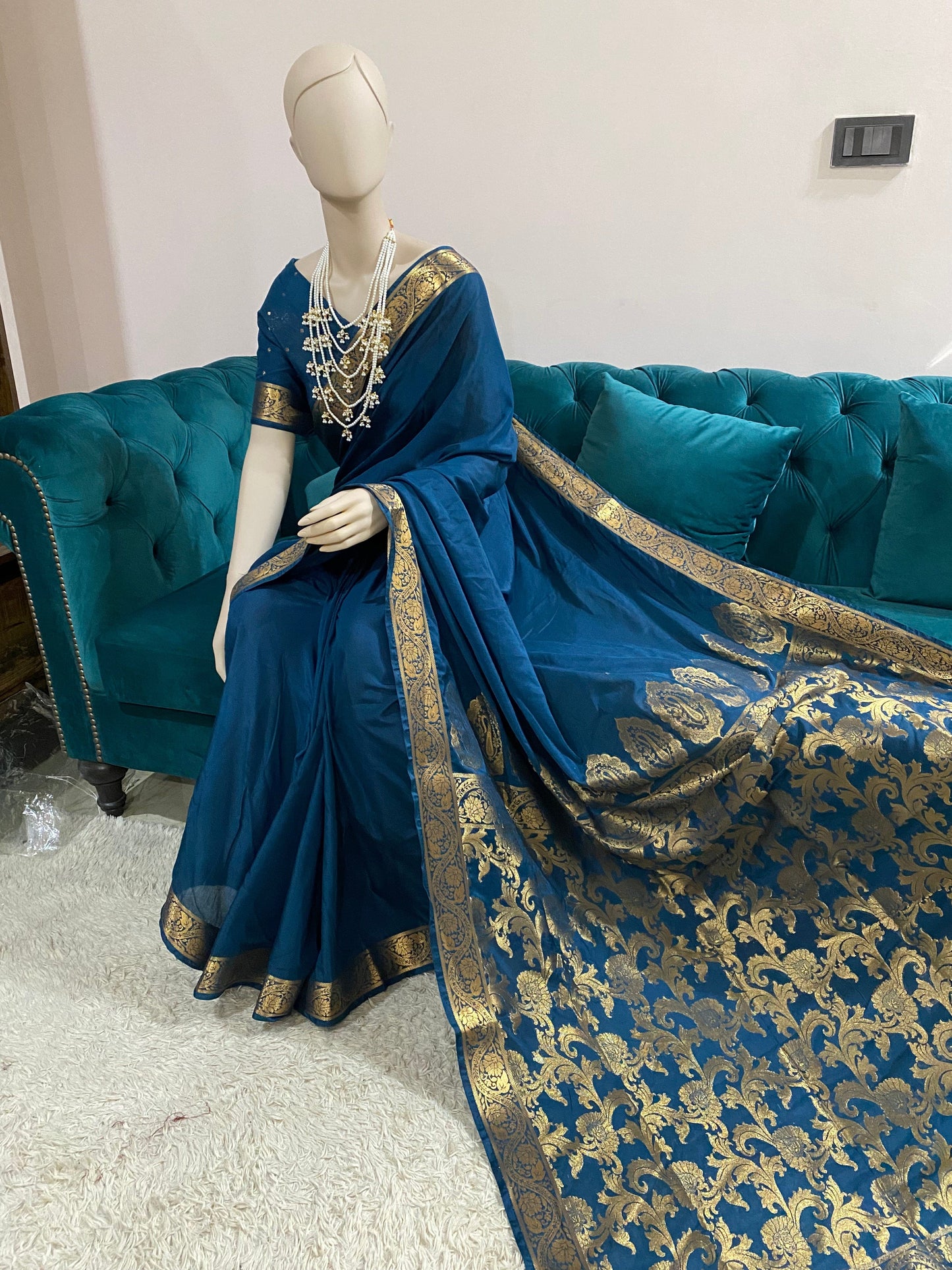 Zaira - Teal - Stitched Set