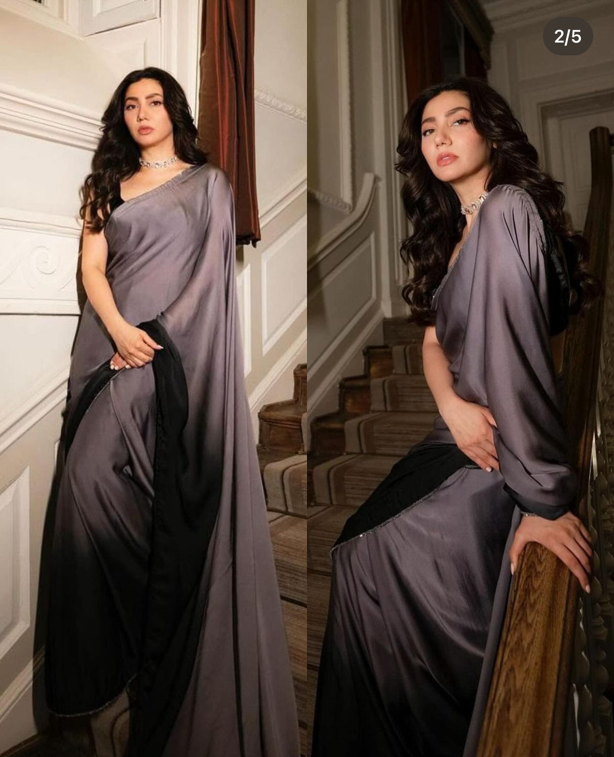 Mahira Grey Ombre