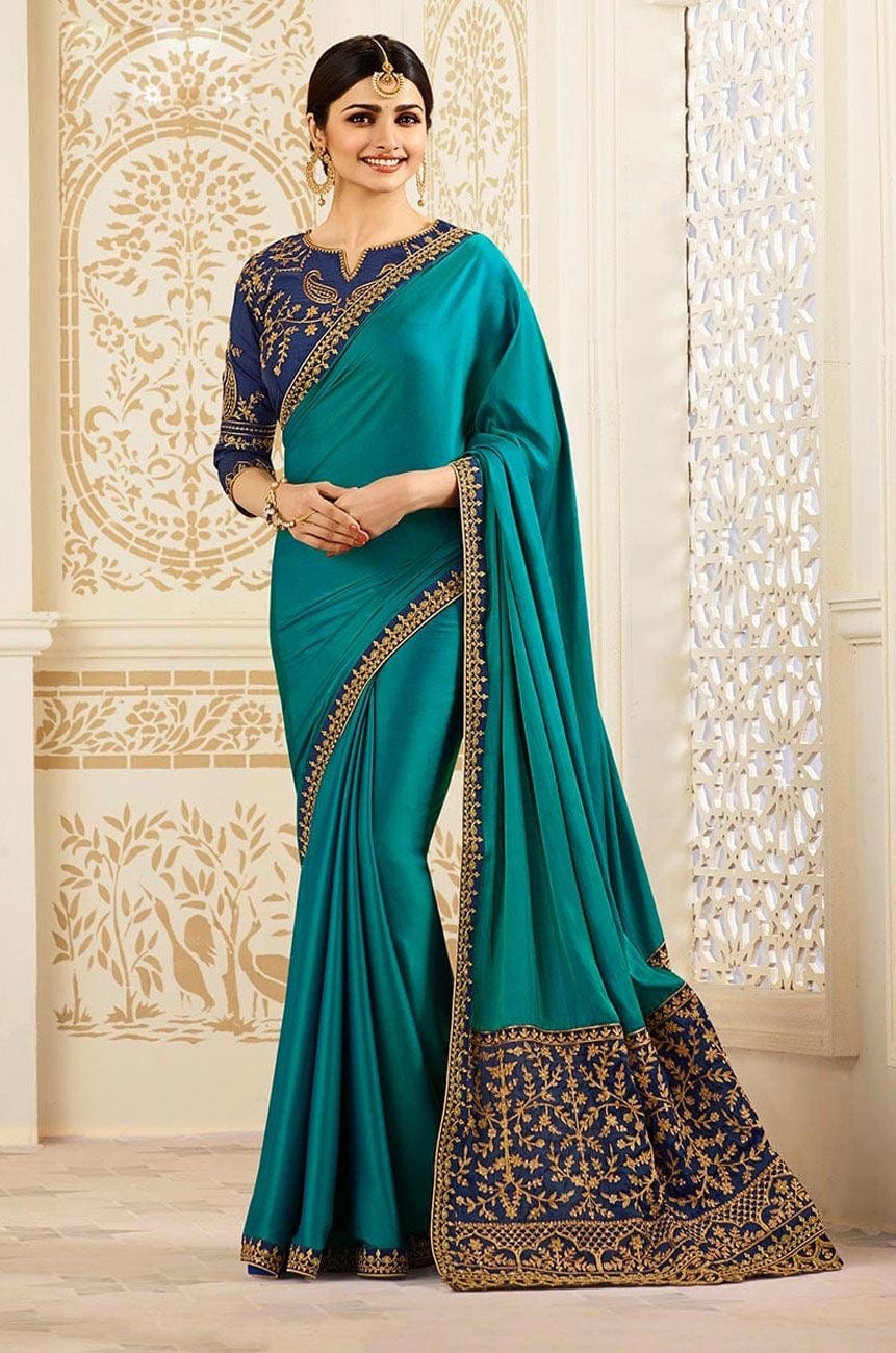 vinay embroidered Saree