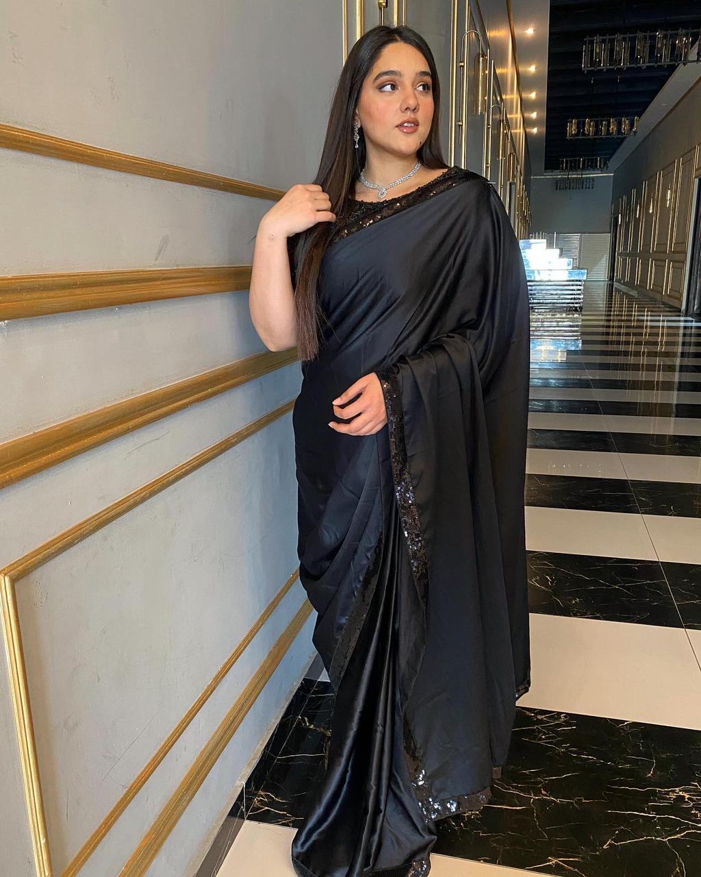 Abeera - Silk Sequin Saree