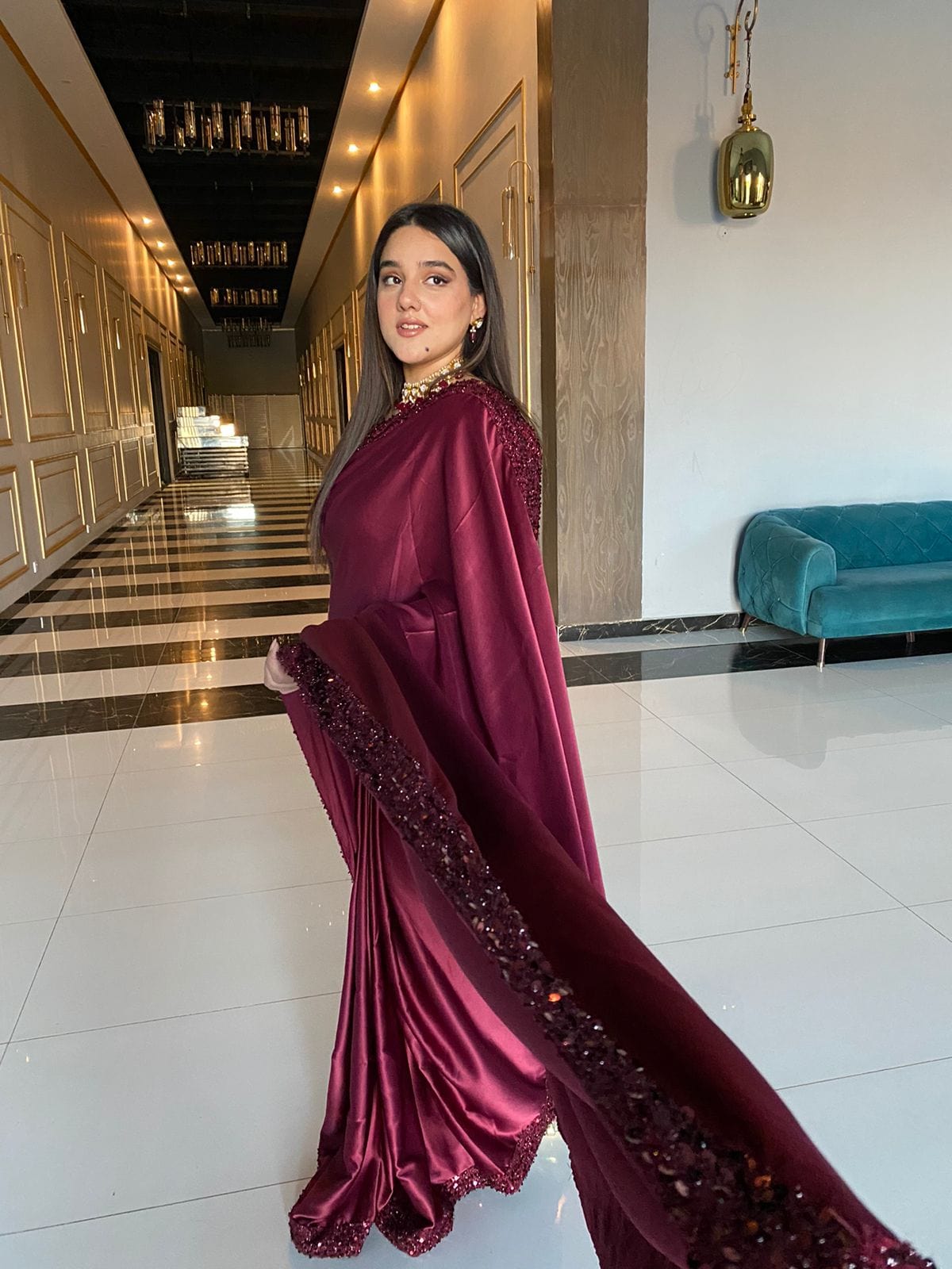 Abeeha - Silk Sequin Saree