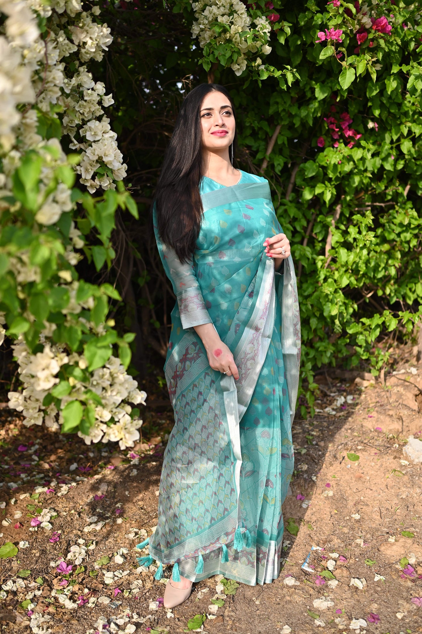 Sea Stitched - Printed Organza