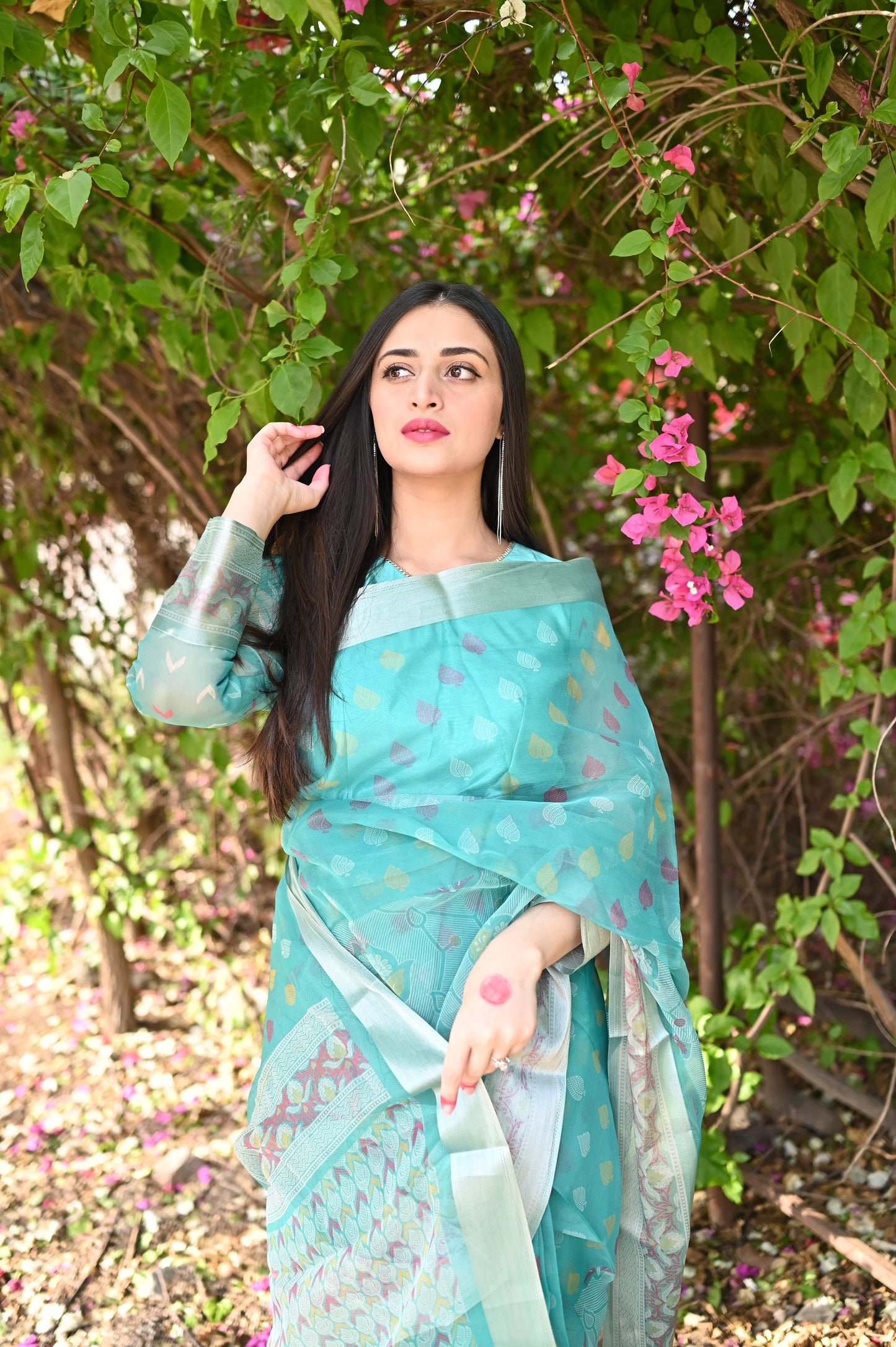 Sea Stitched - Printed Organza