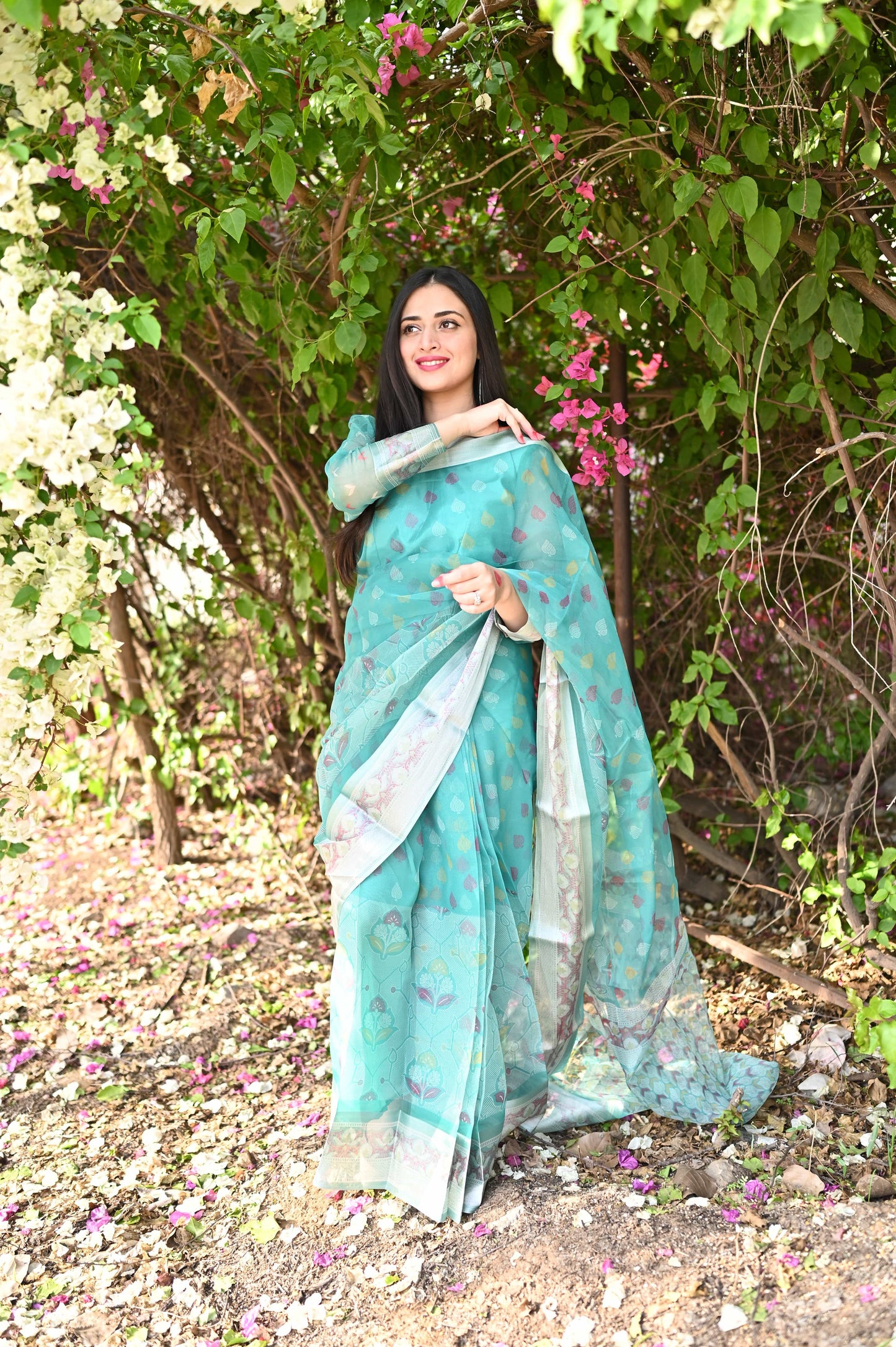 Sea Stitched - Printed Organza