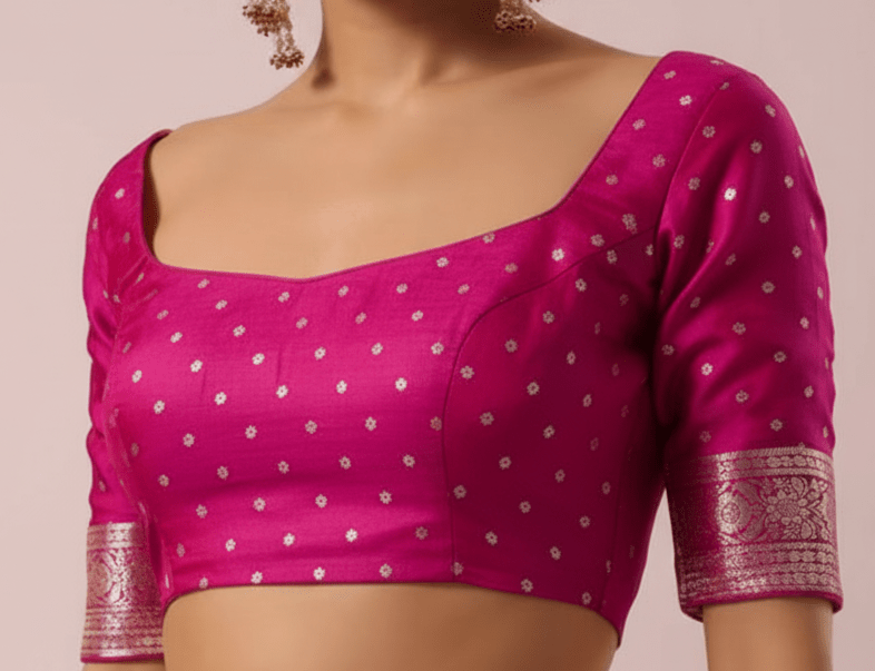 Maharani Self Embossed - Berry