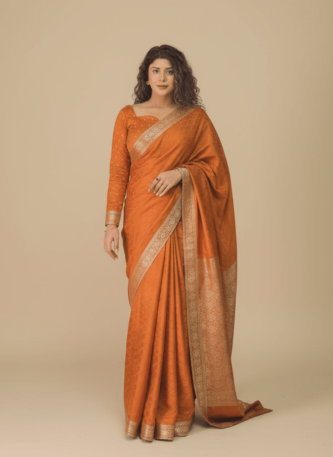 Self Embossed - Burnt Orange