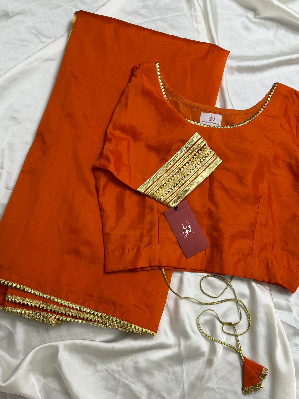 Stitched set-Solid Loom- Tangerine