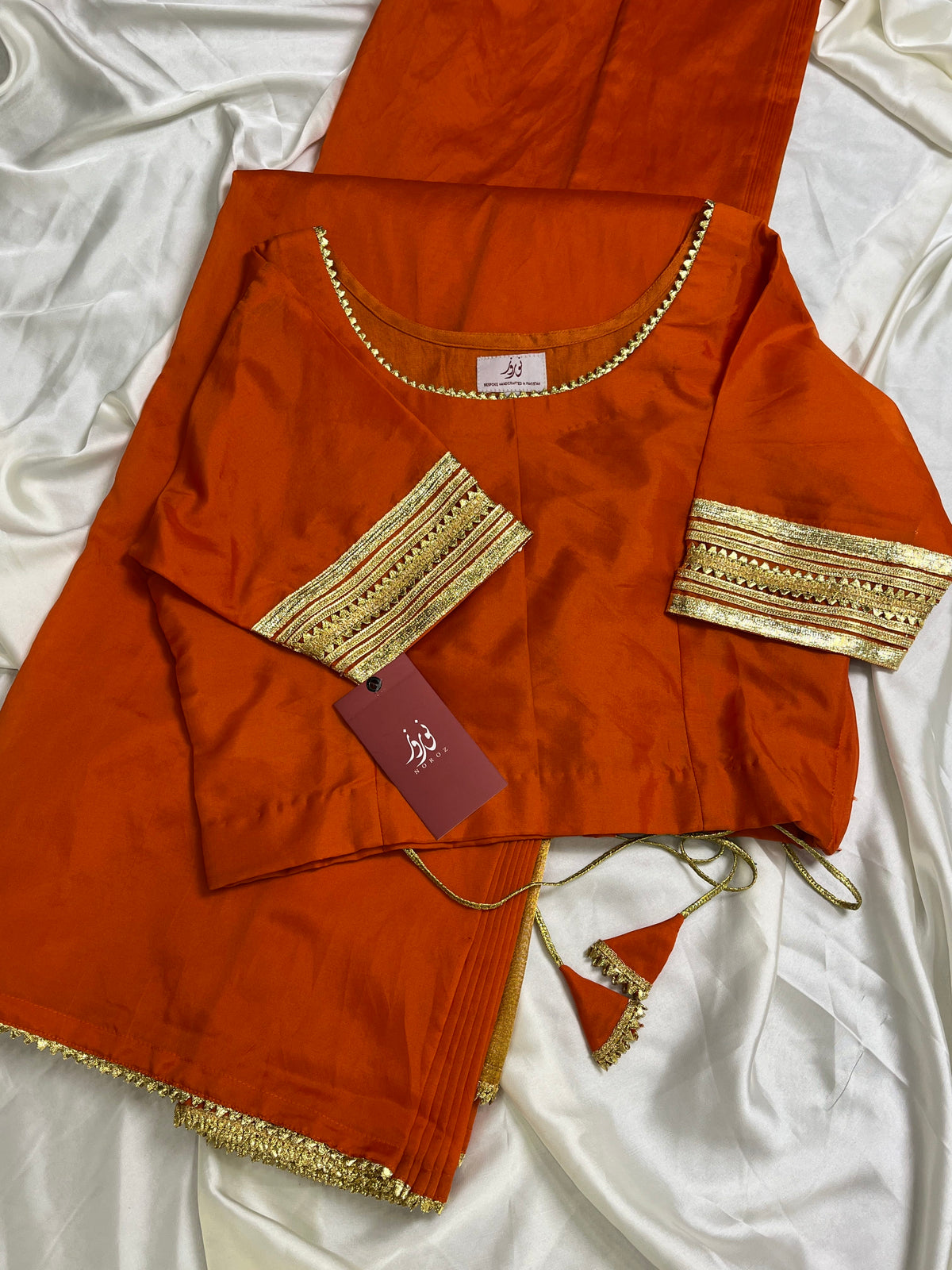 Stitched set-Solid Loom- Tangerine