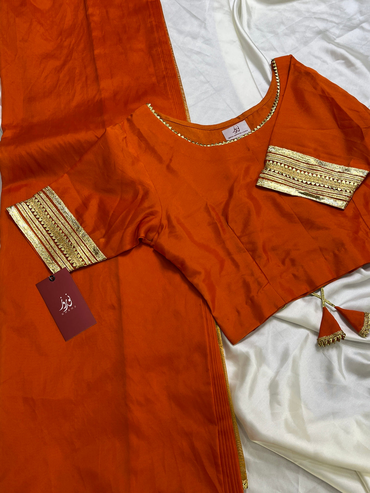 Stitched set-Solid Loom- Tangerine