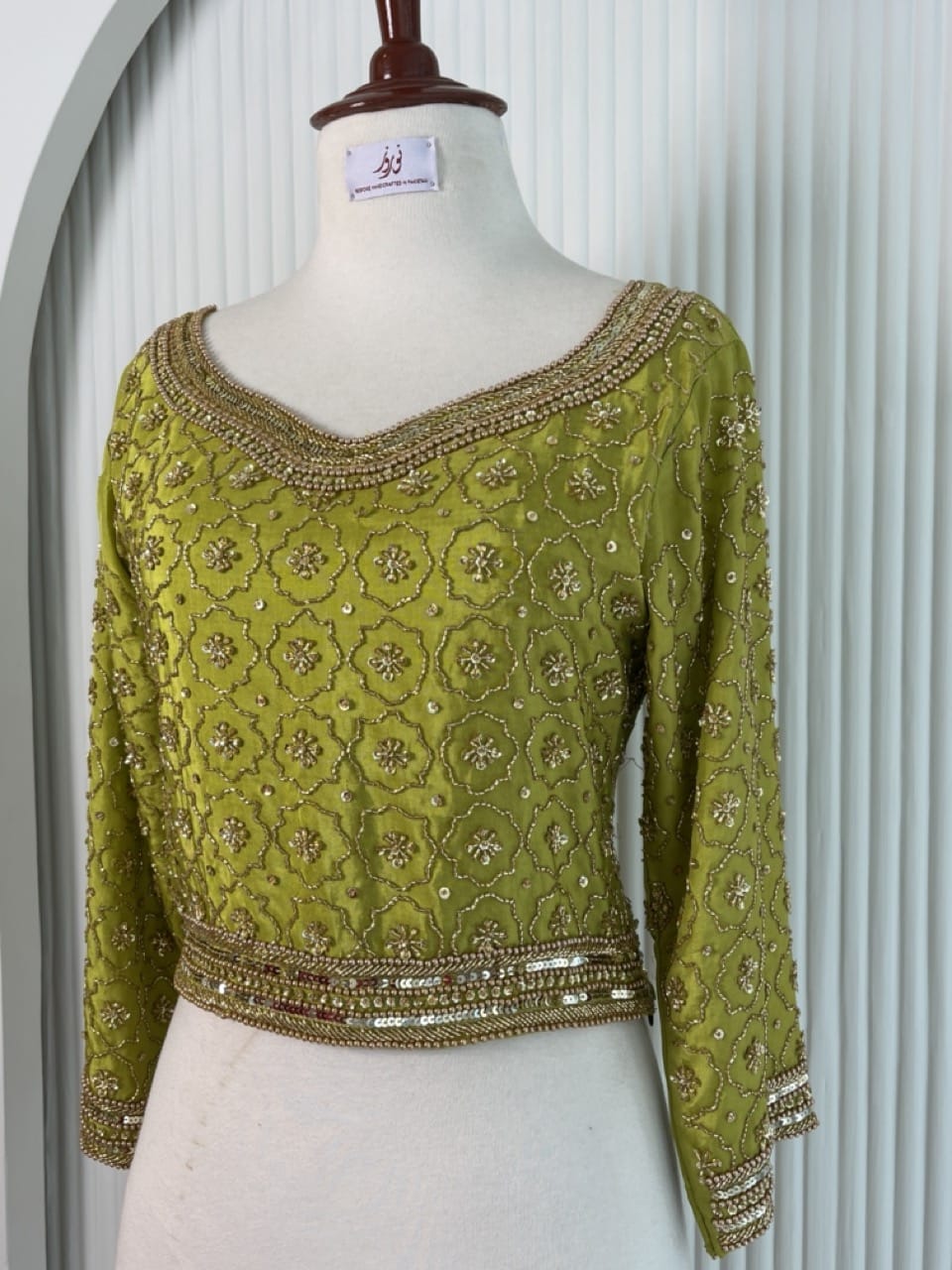 Dhanni- Hand Work Stitched Bridal  Blouse