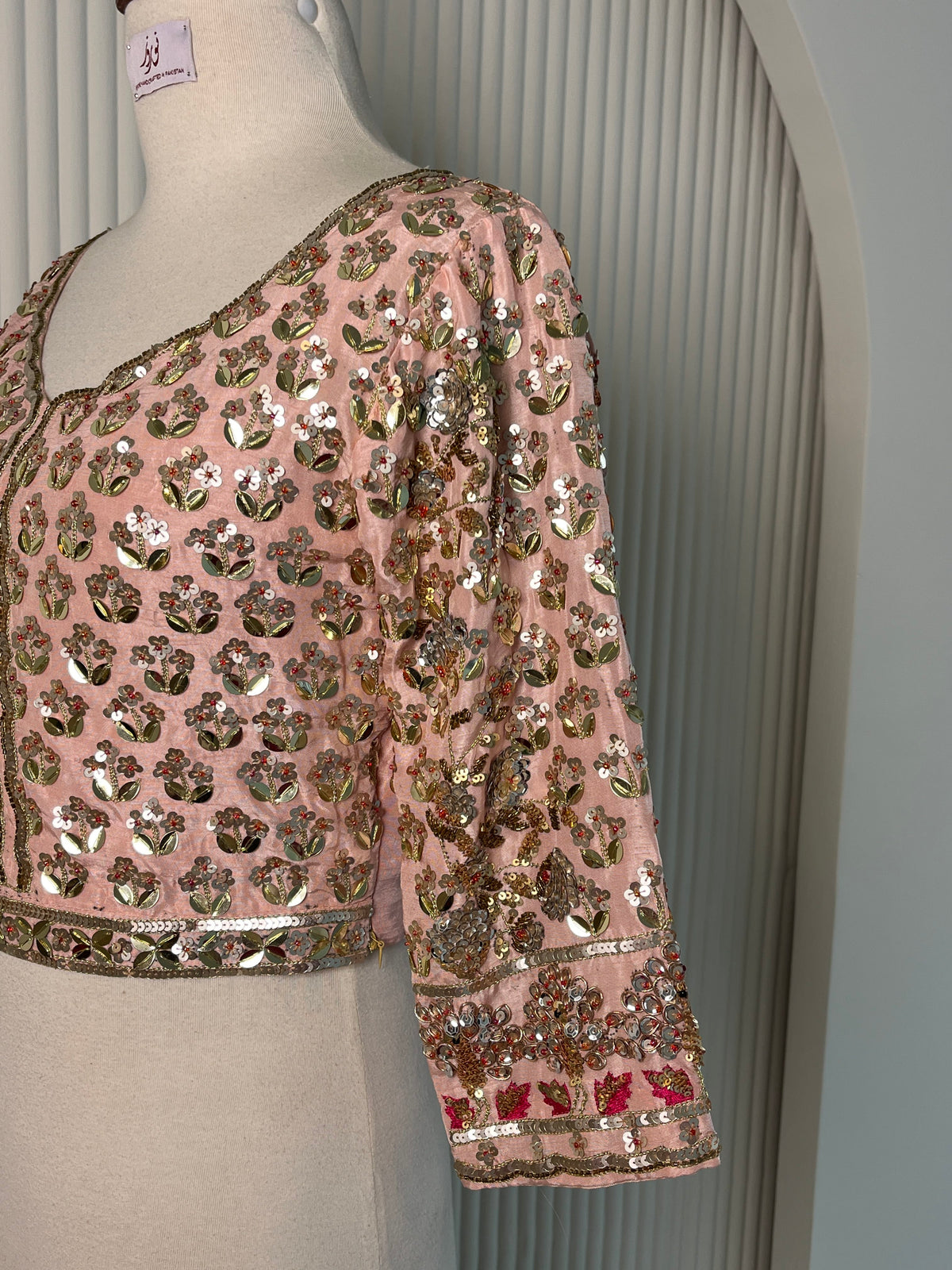 Nazo- Hand Work Stitched Bridal  Blouse