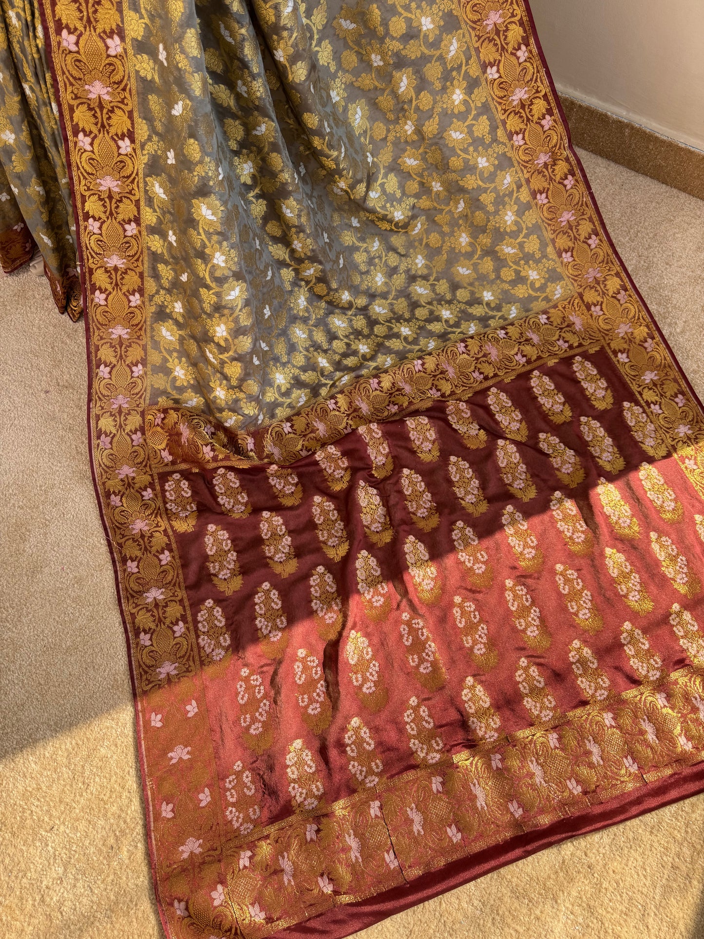 Nazish - Semi pure chiffon saree
