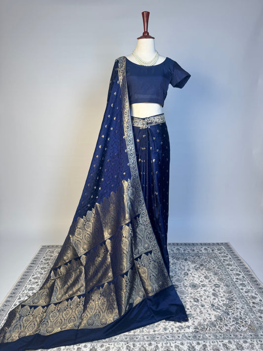 Neelum- Self Embossed Silk Saree