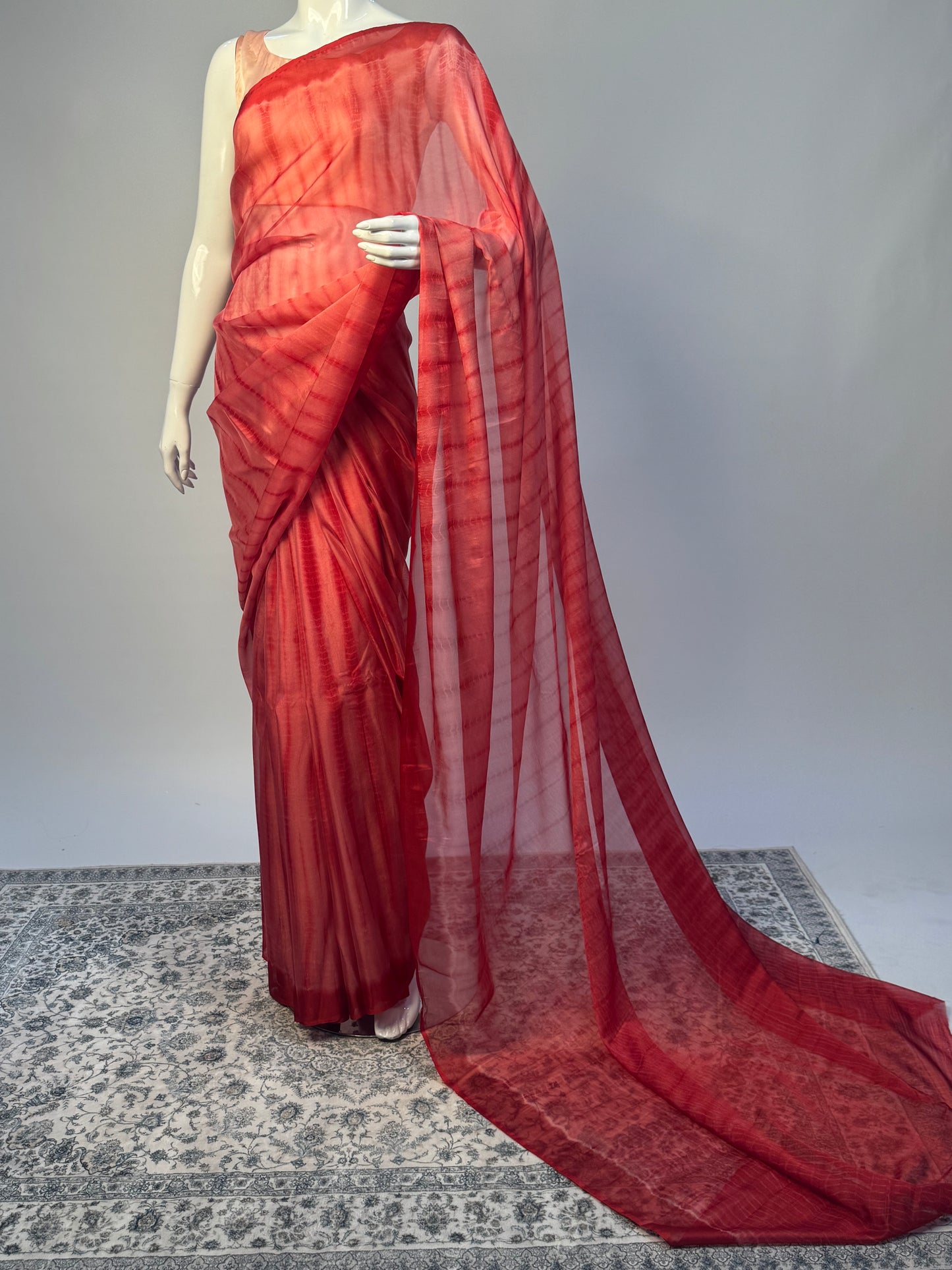 Tie Dye - Hot Pink Chiffon