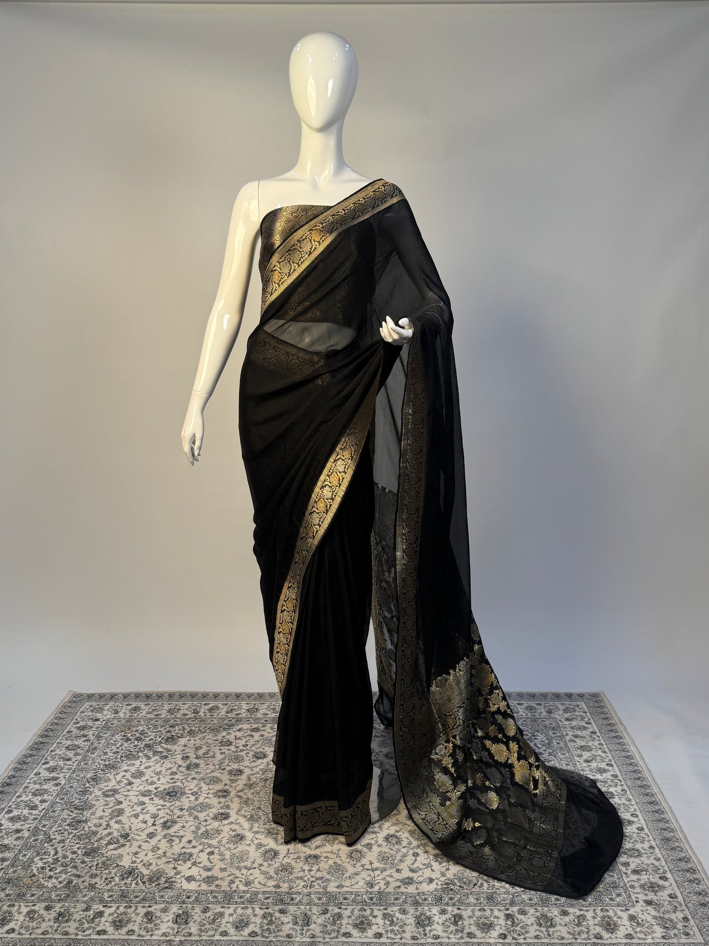 Bismil - Semi pure chiffon saree