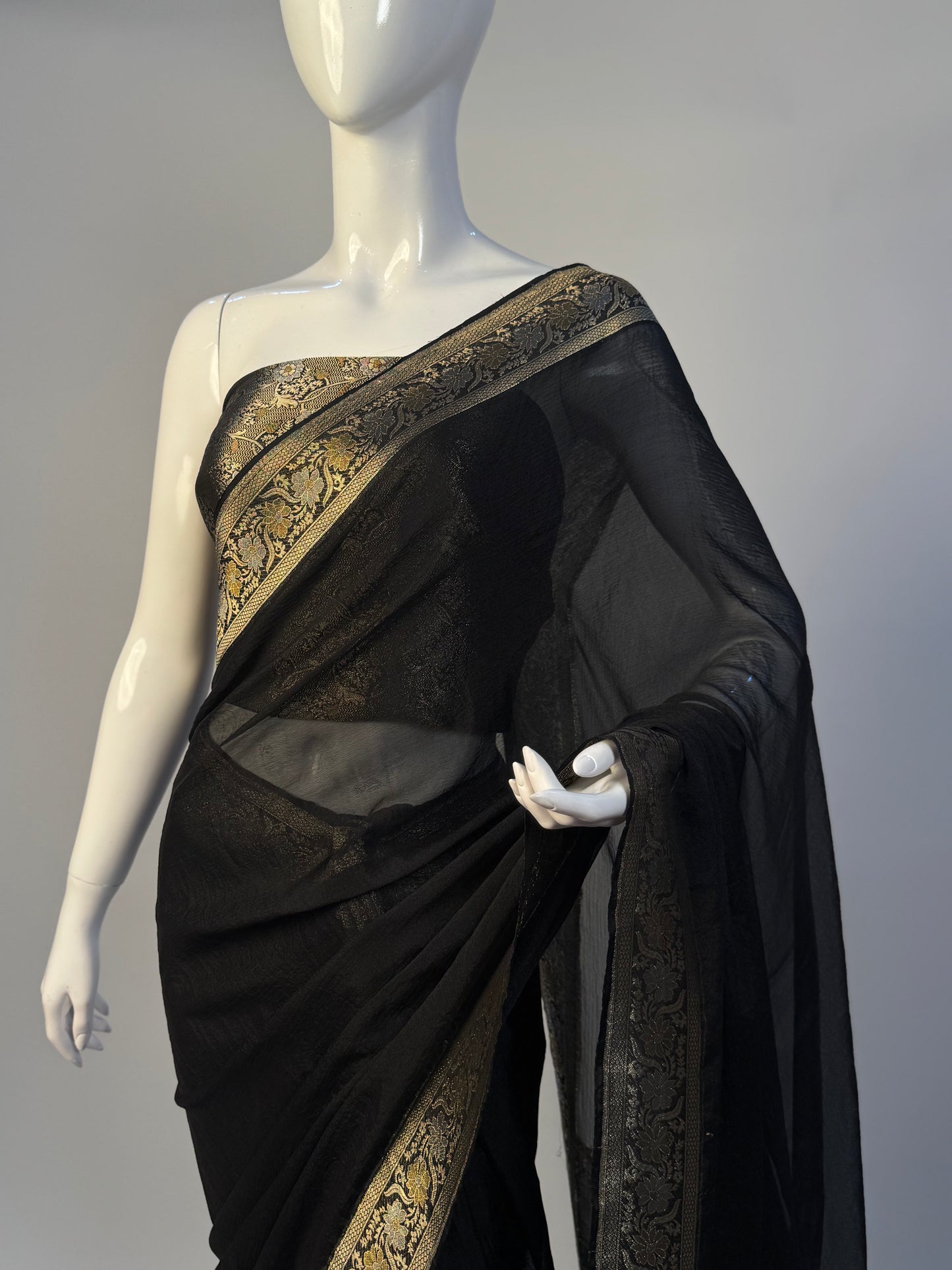 Bismil - Semi pure chiffon saree