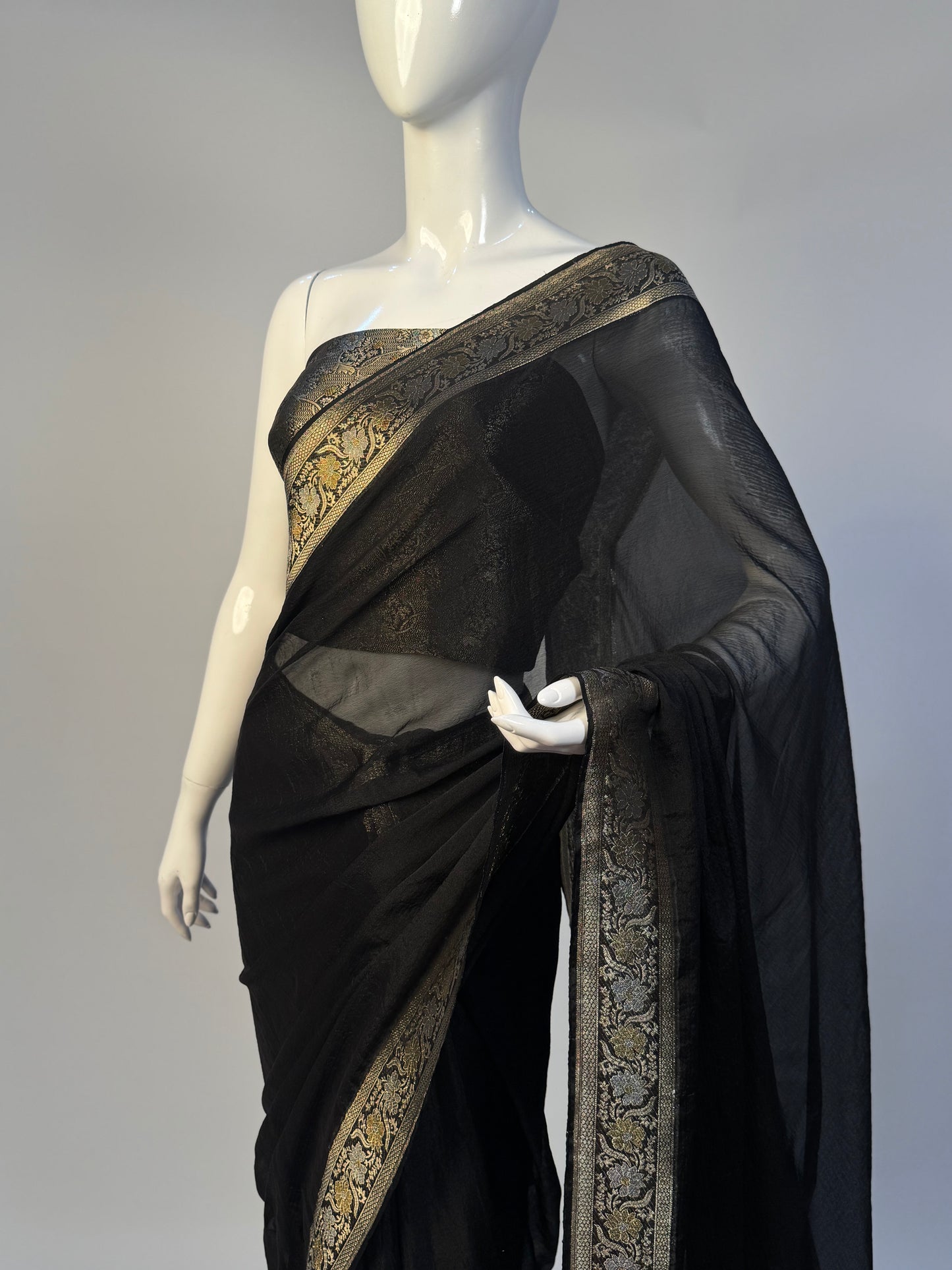 Bismil - Semi pure chiffon saree