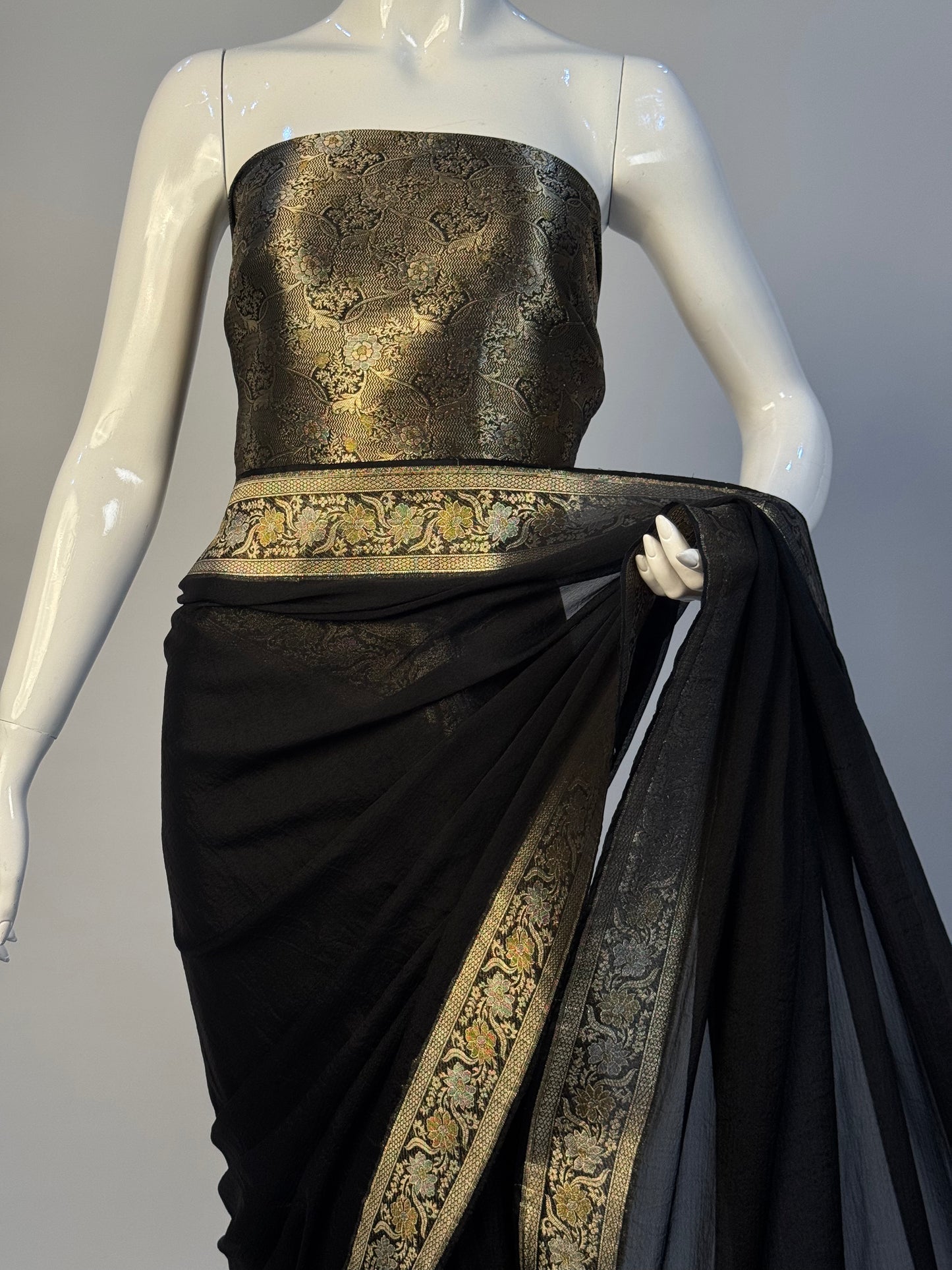 Bismil - Semi pure chiffon saree
