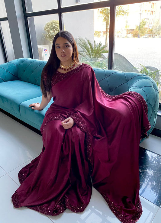 Abeeha - Silk Sequin Saree