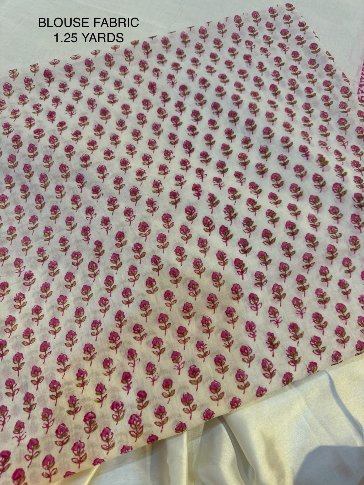 Cotton Hand Blocked Saree : Astha