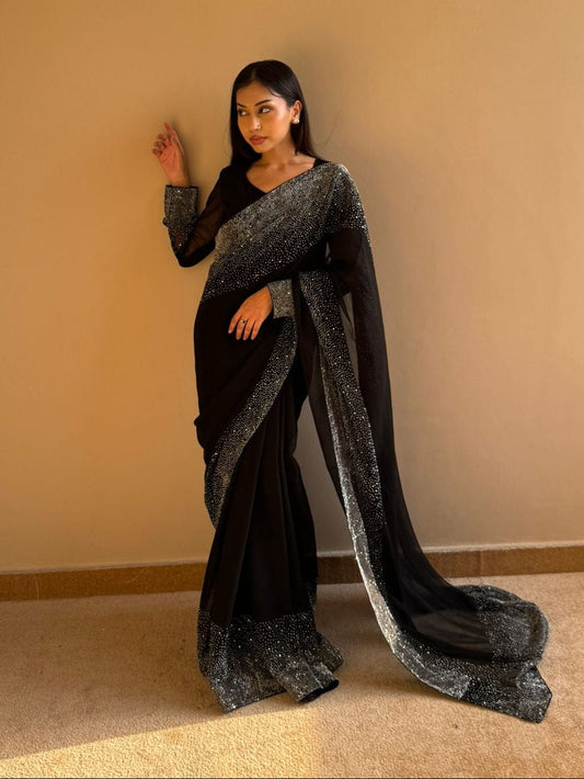 Noor-e-Siyah - No minute saree
